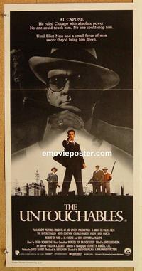 q097 UNTOUCHABLES Australian daybill movie poster '87 Kevin Costner,De Niro
