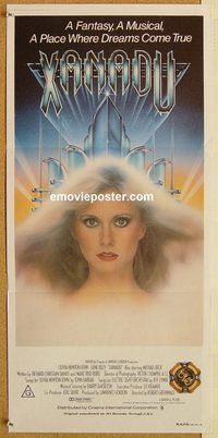 q146 XANADU Australian daybill movie poster '80 Olivia Newton-John, Kelly