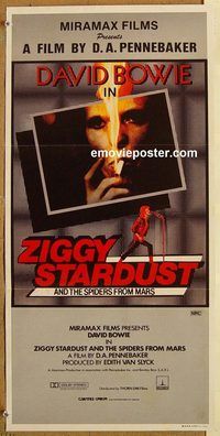 q161 ZIGGY STARDUST Australian daybill movie poster '83 David Bowie