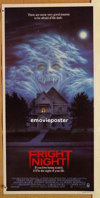 p410 FRIGHT NIGHT Australian daybill movie poster '85 Chris Sarandon