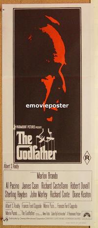 p435 GODFATHER Australian daybill movie poster '72 Coppola, Al Pacino