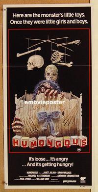 p516 HUMONGOUS Australian daybill movie poster '82 cool monster image!