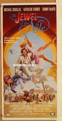 p551 JEWEL OF THE NILE Australian daybill movie poster '85 Michael Douglas