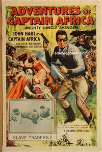 t013 ADVENTURES OF CAPTAIN AFRICA Chap 6 one-sheet movie poster '55 serial
