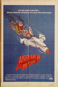 t020 AIRPLANE 2 one-sheet movie poster '82 Robert Hays, Lloyd Bridges