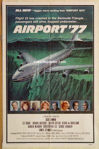 t023 AIRPORT '77 one-sheet movie poster '77 Lee Grant, Jack Lemmon