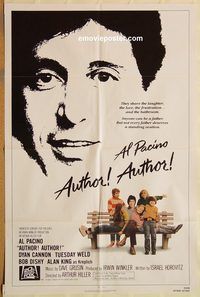 t049 AUTHOR! AUTHOR! int'l one-sheet movie poster '82 Pacino, Cannon