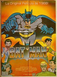 t062 BATMAN South American movie poster R89 West, Ward, DC Comics!