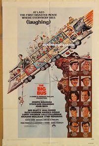 t078 BIG BUS one-sheet movie poster '76 Stockard Channing, Bologna