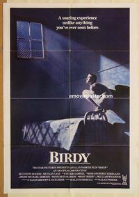t083 BIRDY non-U.S. one-sheet movie poster '84 Nicolas Cage, Matt Modine