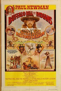 t119 BUFFALO BILL & THE INDIANS one-sheet movie poster '76 Paul Newman