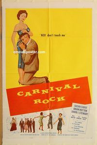 t129 CARNIVAL ROCK one-sheet movie poster '57 The Platters, rock 'n' roll