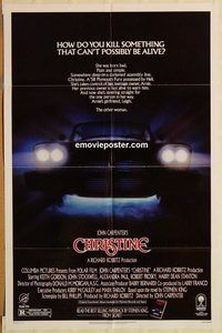 t146 CHRISTINE one-sheet movie poster '83 Stephen King, John Carpenter