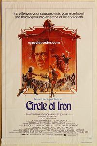 t148 CIRCLE OF IRON one-sheet movie poster '79 David Carradine, Chris Lee