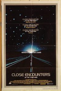 t157 CLOSE ENCOUNTERS OF THE THIRD KIND one-sheet movie poster '77