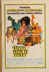 t179 COTTON COMES TO HARLEM one-sheet movie poster '70 Godfrey Cambridge
