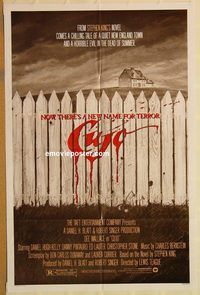 t192 CUJO one-sheet movie poster '83 Stephen King, St. Bernard horror!
