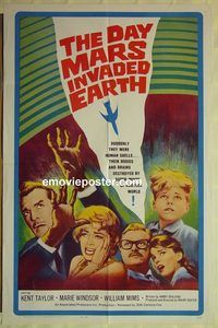 t206 DAY MARS INVADED EARTH one-sheet movie poster '63 Marie Windsor