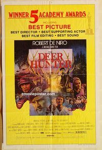 t218 DEER HUNTER one-sheet movie poster '78 Robert De Niro, Chris Walken