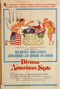 t231 DIVORCE AMERICAN STYLE one-sheet movie poster '67 Dick Van Dyke