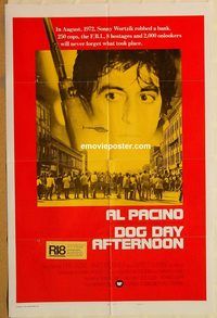 t233 DOG DAY AFTERNOON int'l style B one-sheet movie poster '75 Al Pacino