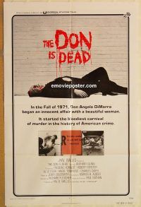 t234 DON IS DEAD int'l one-sheet movie poster '73 Anthony Quinn