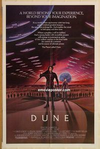 t242 DUNE one-sheet movie poster '84 Kyle MacLachlan, David Lynch