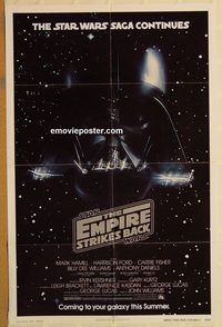 t248 EMPIRE STRIKES BACK advance 1sh movie poster '80 George Lucas