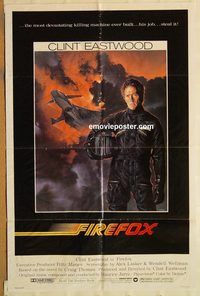 t277 FIREFOX one-sheet movie poster '82 Clint Eastwood, Jones