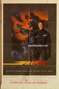 t278 FIREFOX advance one-sheet movie poster '82 Clint Eastwood, Jones