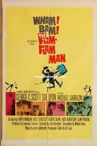 t284 FLIM-FLAM MAN one-sheet movie poster '67 Geroge Scott, Sarrazin