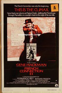 t293 FRENCH CONNECTION 2 one-sheet movie poster '75 Gene Hackman