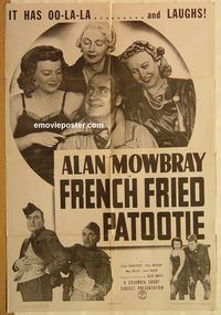 t294 FRENCH FRIED PATOOTIE one-sheet movie poster '41 Alan Mowbray