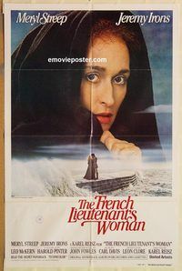 t295 FRENCH LIEUTENANT'S WOMAN int'l one-sheet movie poster '81 Meryl Streep