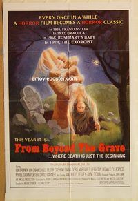 t299 FROM BEYOND THE GRAVE one-sheet movie poster '73 Peter Cushing