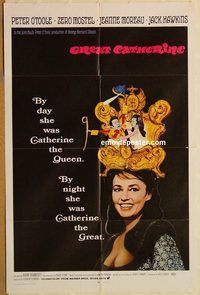 t326 GREAT CATHERINE one-sheet movie poster '68 Peter O'Toole, Mostel