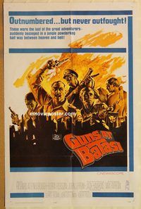 t332 GUNS AT BATASI one-sheet movie poster '64 Richard Attenborough