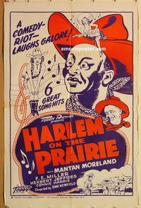 t338 HARLEM ON THE PRAIRIE one-sheet movie poster R48 Toddy Pictures!