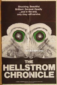 t349 HELLSTROM CHRONICLE int'l one-sheet movie poster '71 insects & bugs!