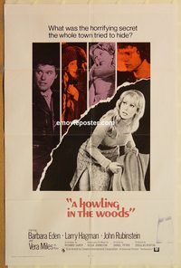 t362 HOWLING IN THE WOODS int'l one-sheet movie poster '72 Eden, Hagman