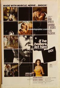 t369 IF HE HOLLERS LET HIM GO one-sheet movie poster '68 Dana Wynter