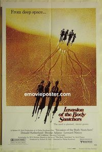 t374 INVASION OF THE BODY SNATCHERS advance one-sheet movie poster '78