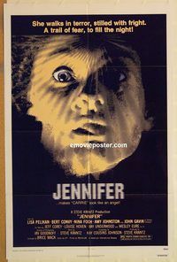 t381 JENNIFER one-sheet movie poster '78 AIP, Pelikan, Convy