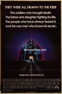 t385 KEEP one-sheet movie poster '83 Michael Mann, Scott Glenn
