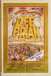 t400 LIFE OF BRIAN style B one-sheet movie poster '79 Monty Python