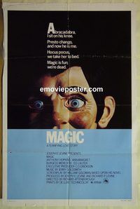 t412 MAGIC one-sheet movie poster '78 Anthony Hopkins, Ann-Margret