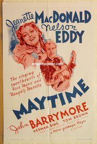 t429 MAYTIME one-sheet movie poster R62 MacDonald & Eddy