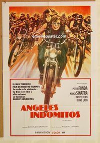 t646 WILD ANGELS South American movie poster '66 AIP Peter Fonda, Sinatra