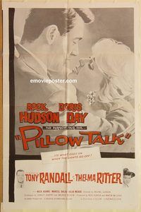 t473 PILLOW TALK military one-sheet movie poster '59 Rock Hudson, Day