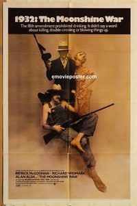 t436 MOONSHINE WAR style B one-sheet movie poster '70 bootleggers!